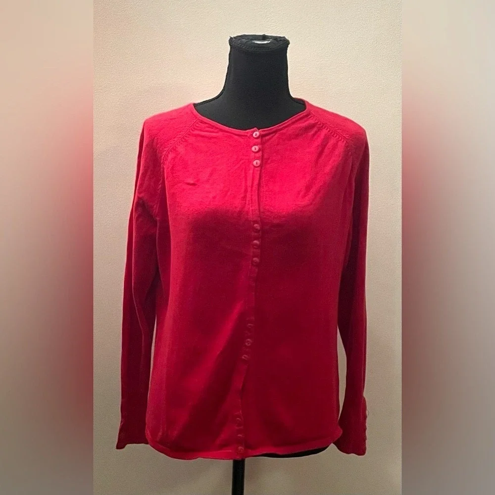 Architect- Women's Vibrant Red‎ Button-Down Shirt Size PM